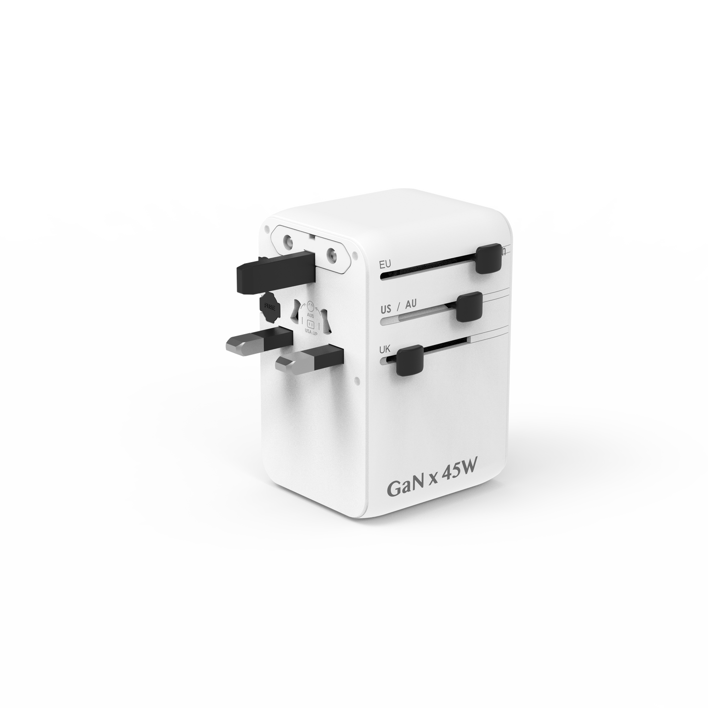 "FEELTEK All-in-1 Universal Travel Charger, 45W w/ Cable"