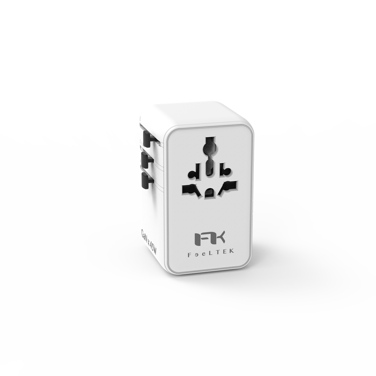 "FEELTEK All-in-1 Universal Travel Charger, 45W w/ Cable"