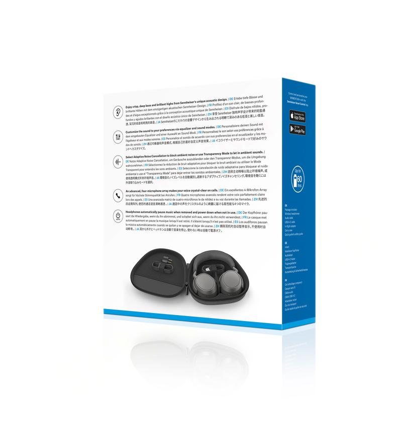 SENNHEISER Momentum 4 Wireless Adaptive Noise Cancelling Over-Ear Headphones - White
