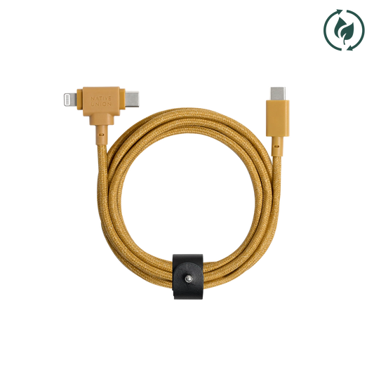 NATIVE UNION Belt Duo Cable 1.5m - Kraft