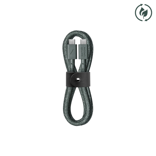 NATIVE UNION Belt Cable USB-C to USB-C 1.2m - Slate Green