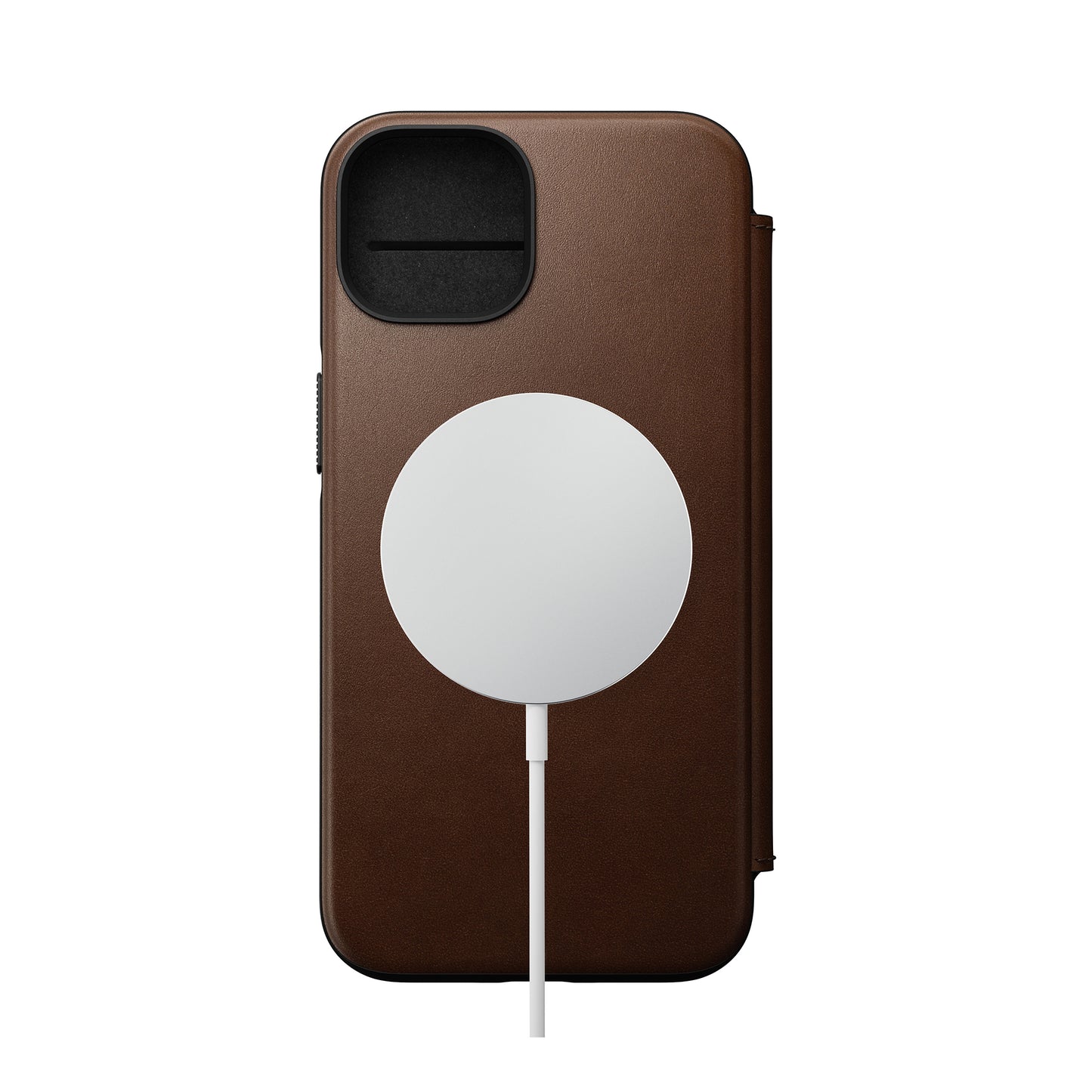 NOMAD Modern Leather Folio/Nomad for iPhone 14 - Brown