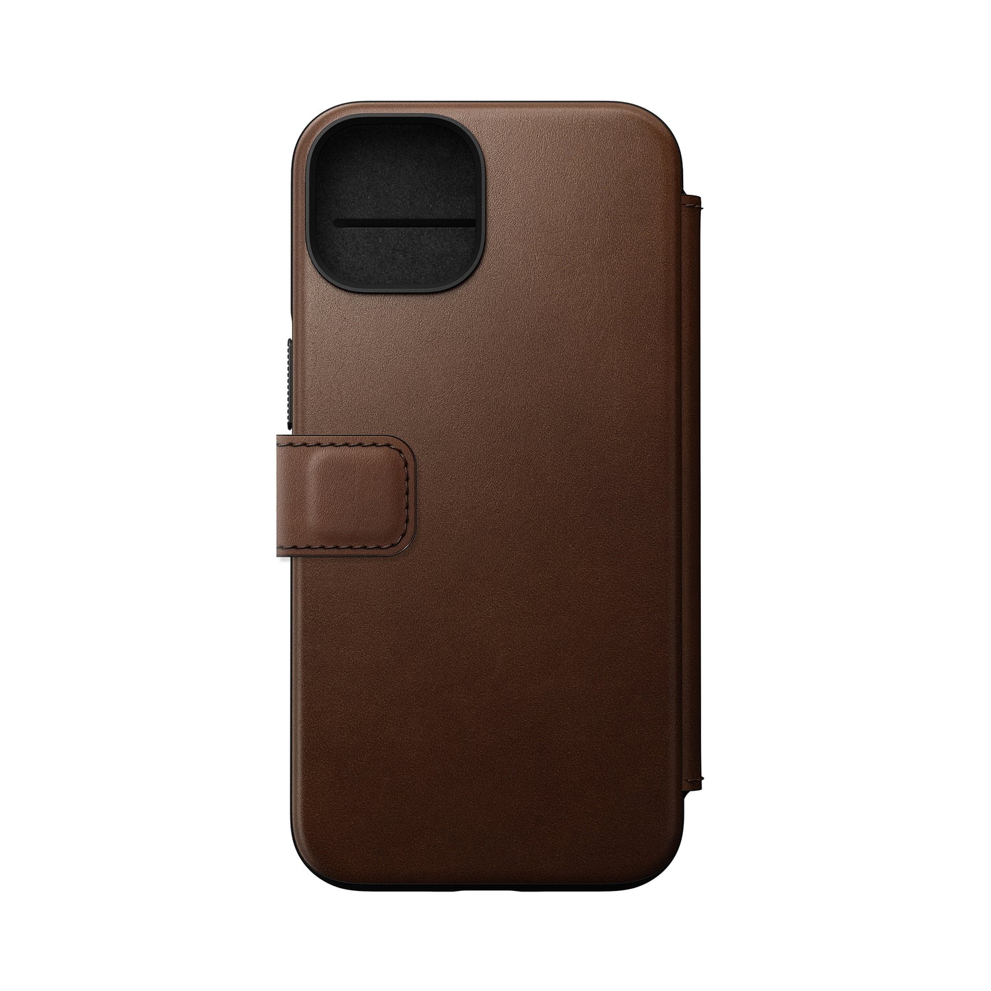 NOMAD Modern Leather Folio/Nomad for iPhone 14 - Brown