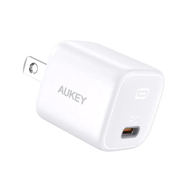 AUKEY Omnia II Mini 30w USB-C PD GaN Wall Charger - White