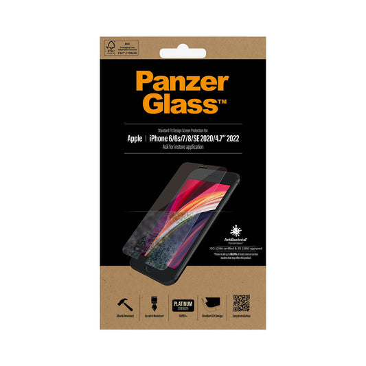 PANZERGLASS for iPhone SE 2nd-3rd Gen - Clear