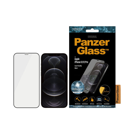 PANZERGLASS Case Friendly Black for iPhone 12 / 12 Pro - Clear