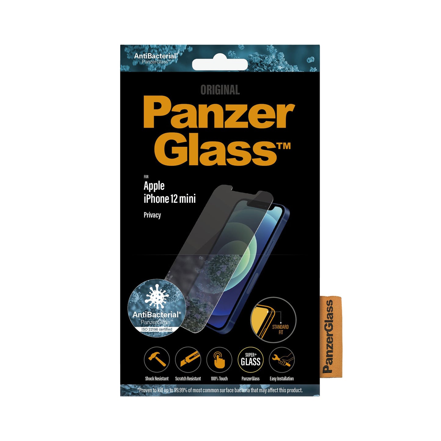 PANZERGLASS Standard Fit for iPhone 12 mini - Privacy