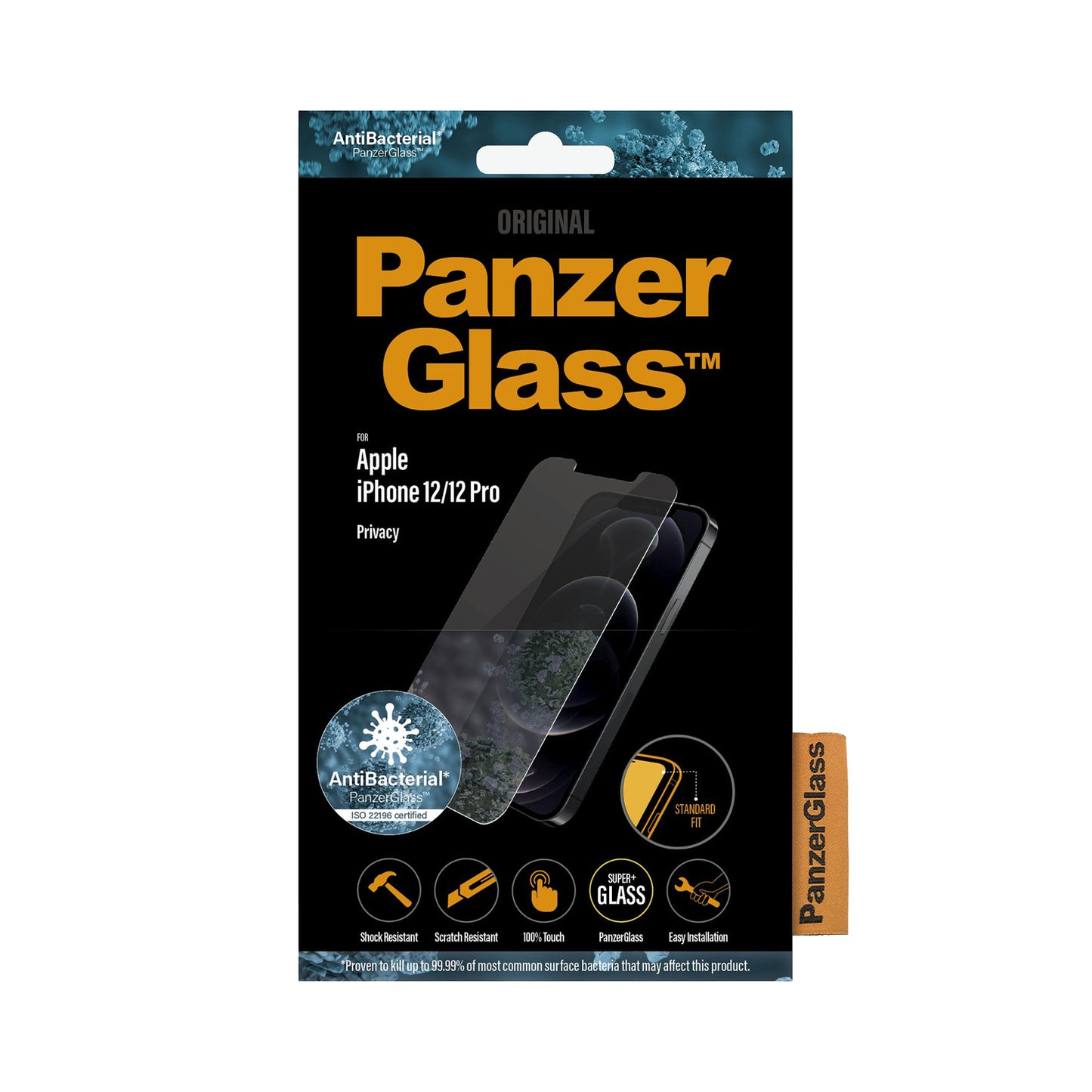 PANZERGLASS Standard Fit for iPhone 12 / 12 Pro - Privacy