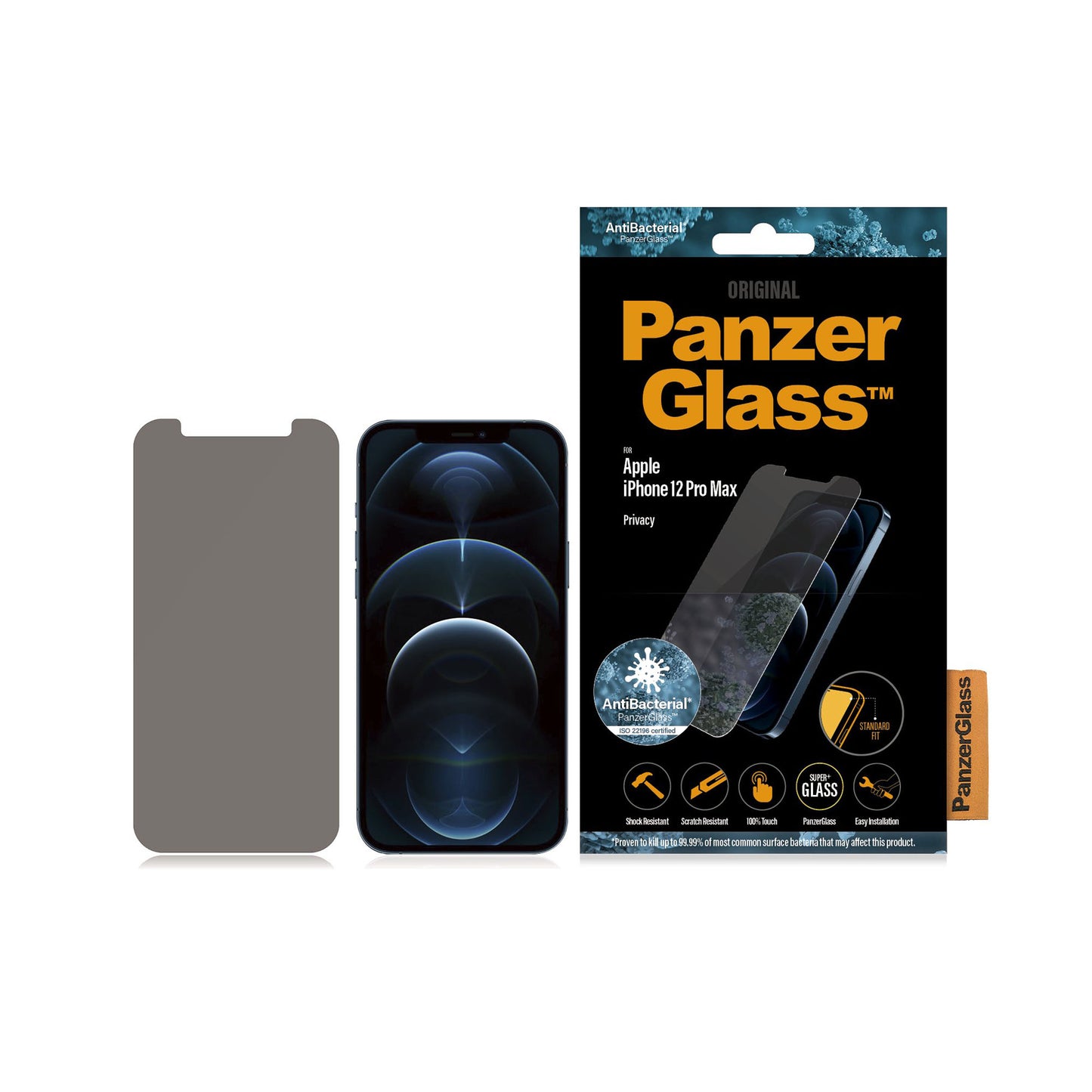 PANZERGLASS Standard Fit for iPhone 12 Pro Max - Privacy