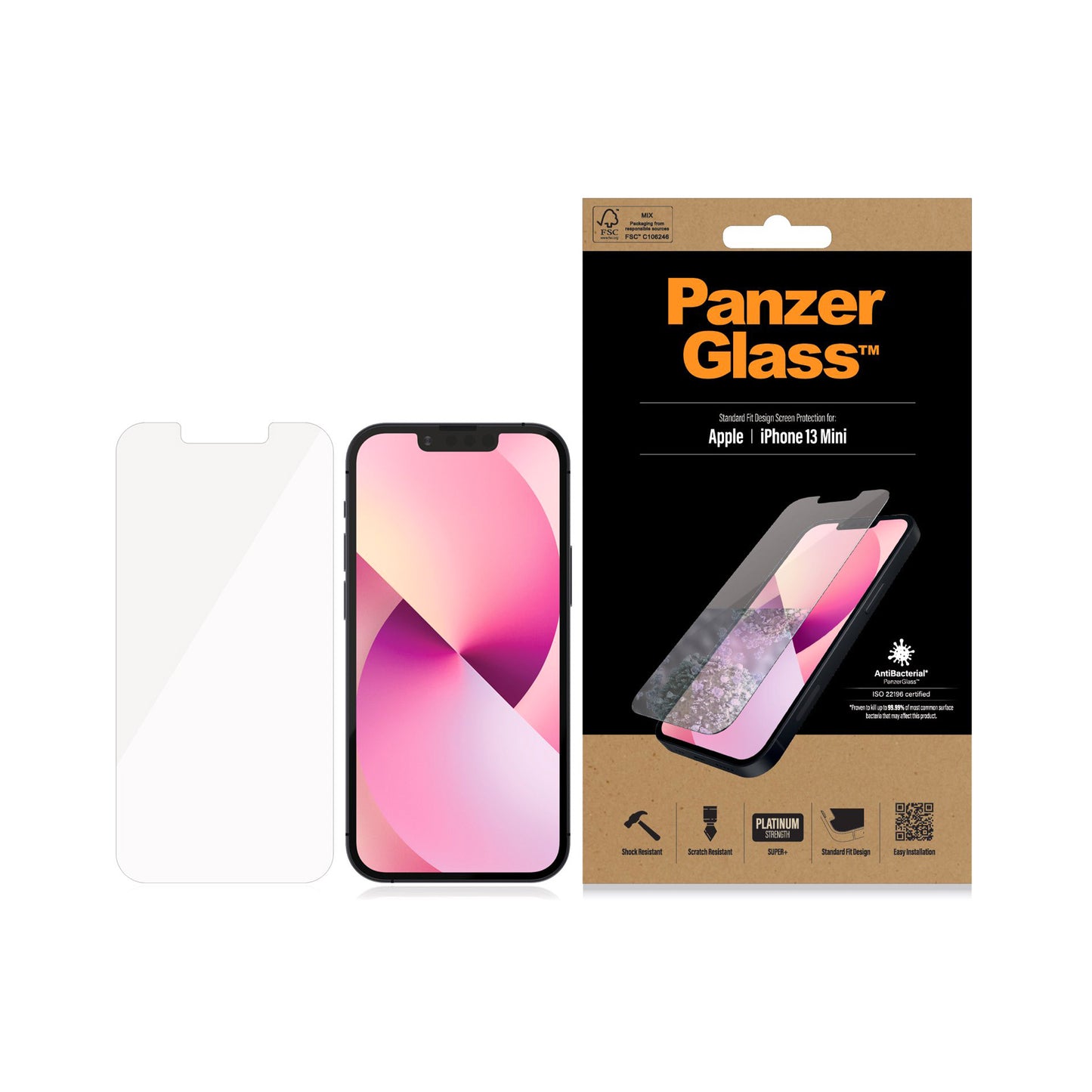 PANZERGLASS Standard Fit for iPhone 13 mini - Clear