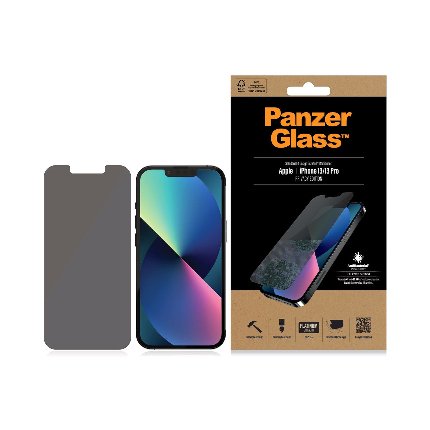 PANZERGLASS Standard Fit for iPhone 13 / 13 Pro - Privacy