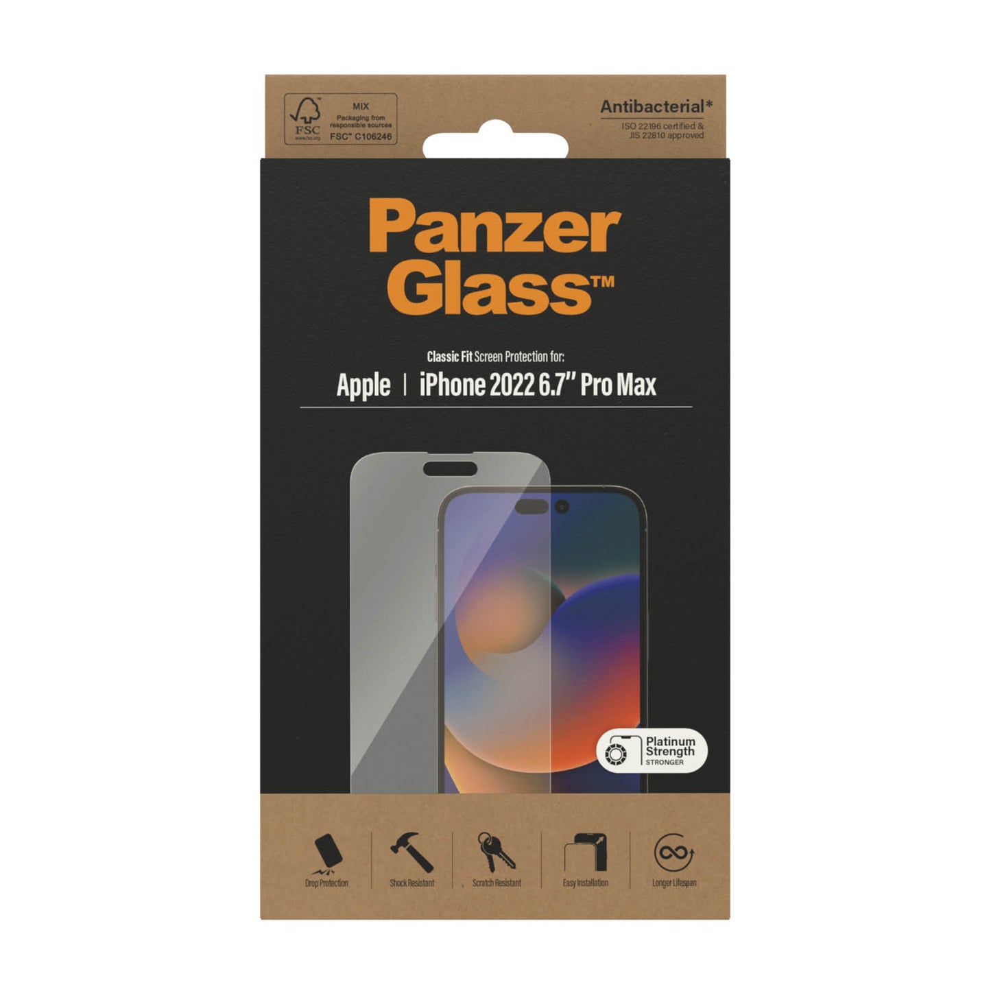 PANZERGLASS Classic Fit for iPhone 14 Pro Max - Clear