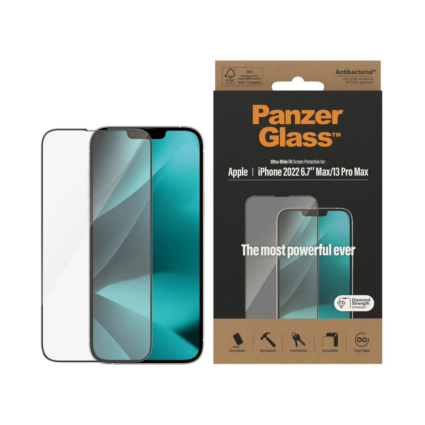 PANZERGLASS Ultra-Wide Fit for iPhone 14 Plus - Clear