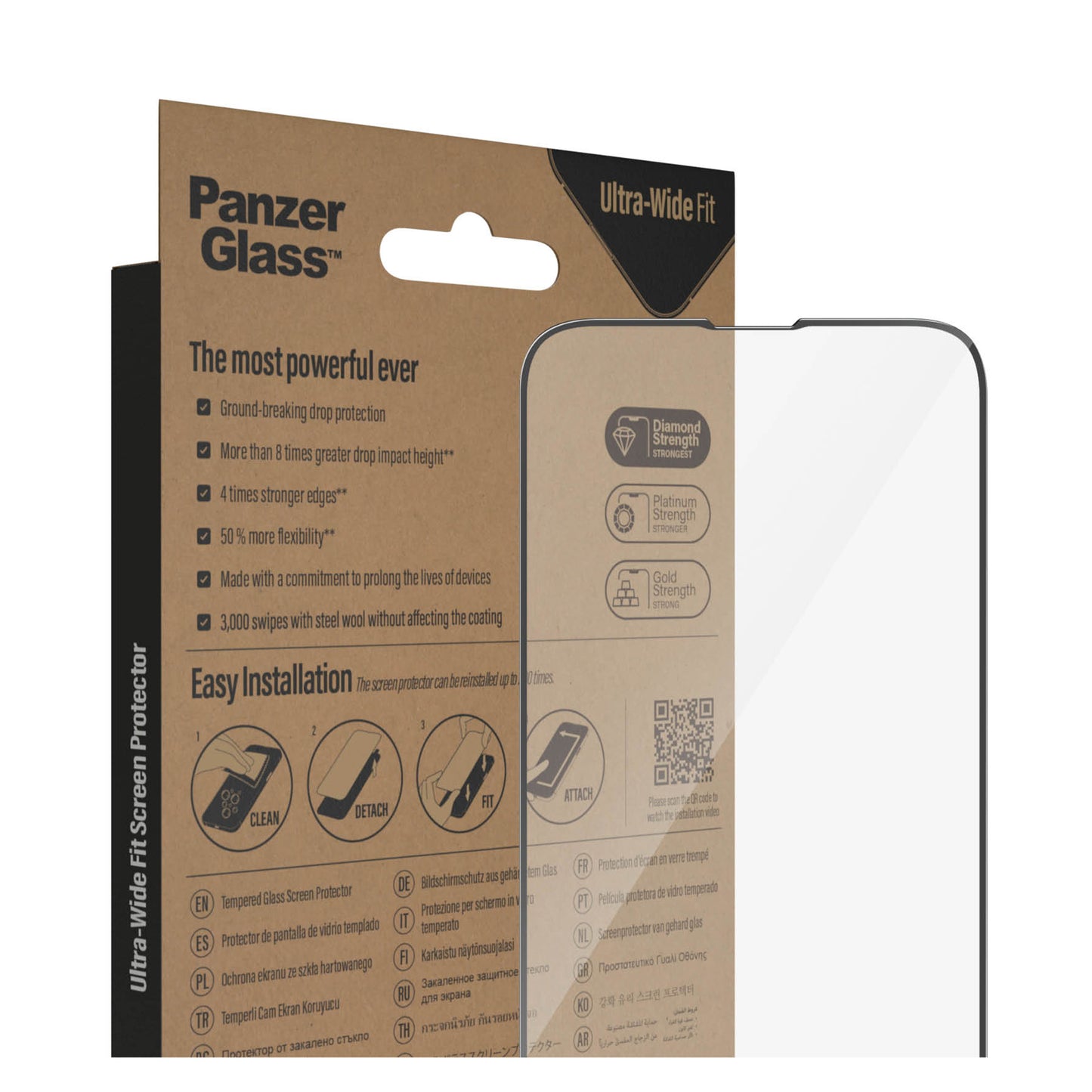 PANZERGLASS Ultra-Wide Fit for iPhone 14 Plus - Clear