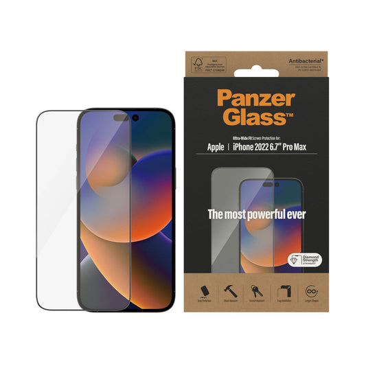 PANZERGLASS Ultra-Wide Fit for iPhone 14 Pro Max - Clear