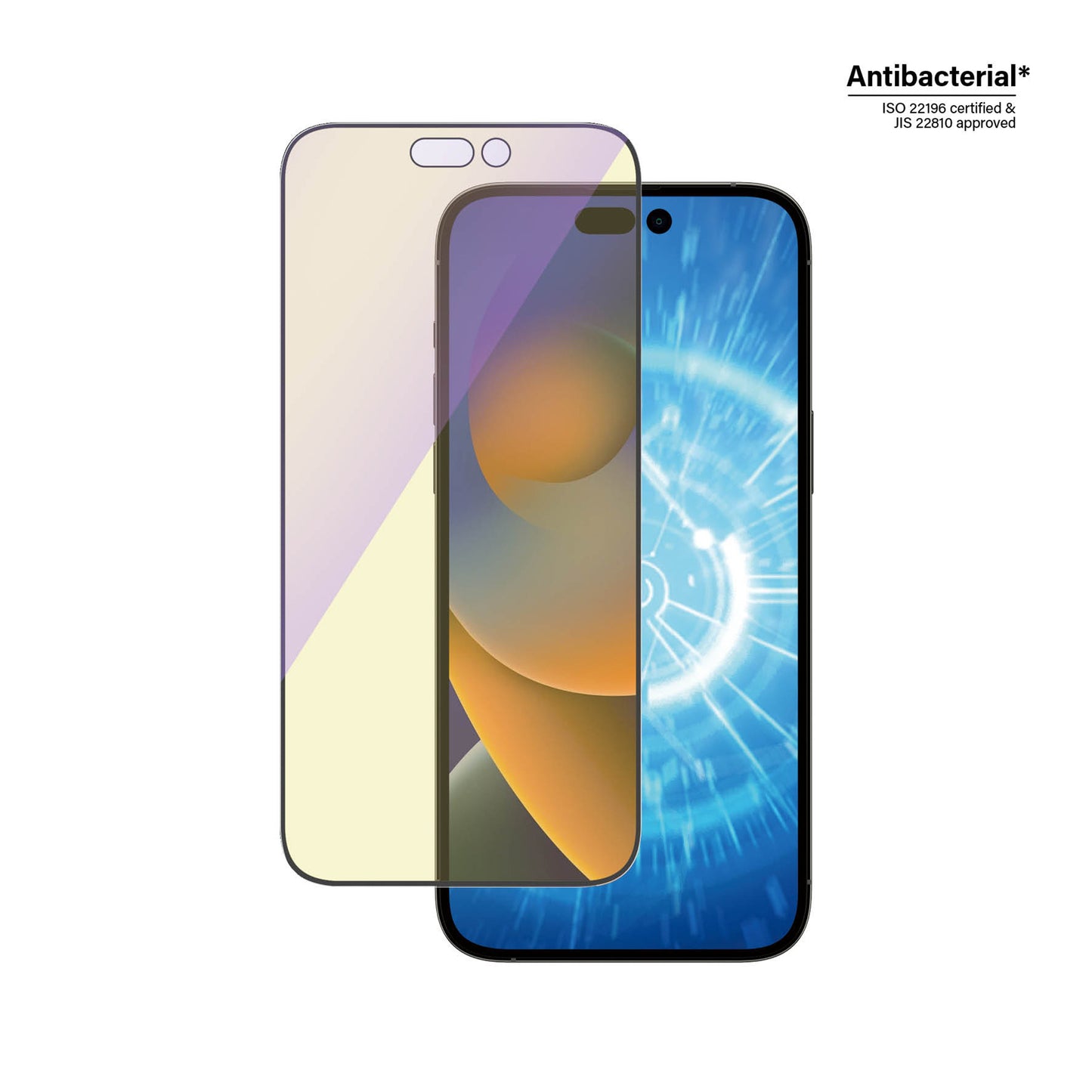 PANZERGLASS Ultra-Wide Fit Anti-Bluelight (wA) for iPhone 14 Pro Max - Clear