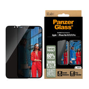 PANZERGLASS Ultra-Wide Fit Screen Protector for iPhone 17e / 16e / 14 / 13 / 13 Pro - Privacy