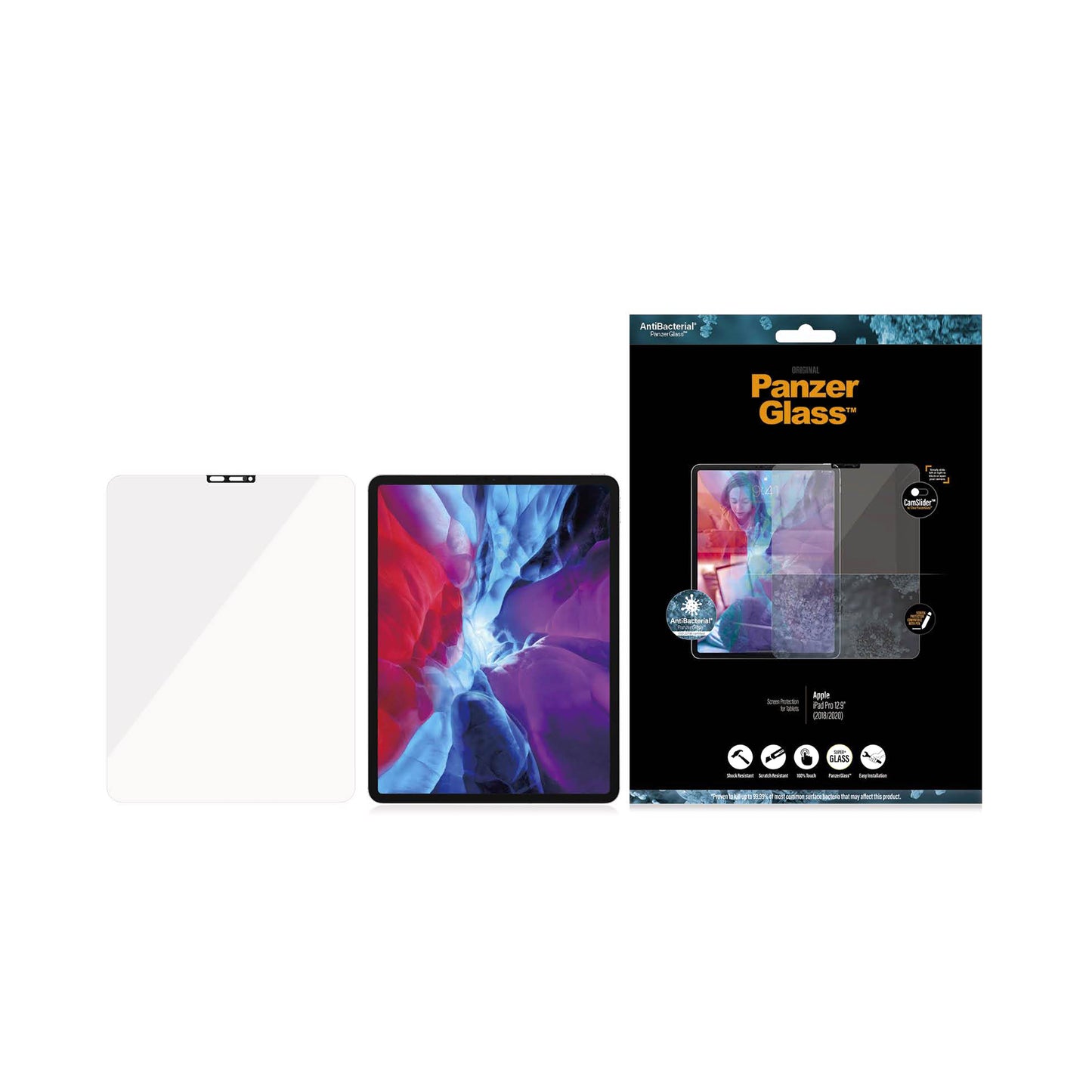PANZERGLASS CamSlider for iPad Pro 12.9 3rd-6th Gen (2018-2022) - Clear