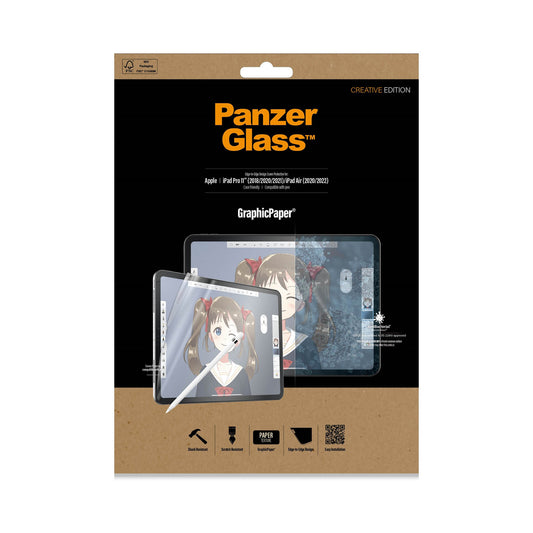 PANZERGLASS GraphicPaper for iPad Pro 11 1st-4th Gen (2018-2022)/iPadAir 4th-5thGen(2020-2022)-Clear