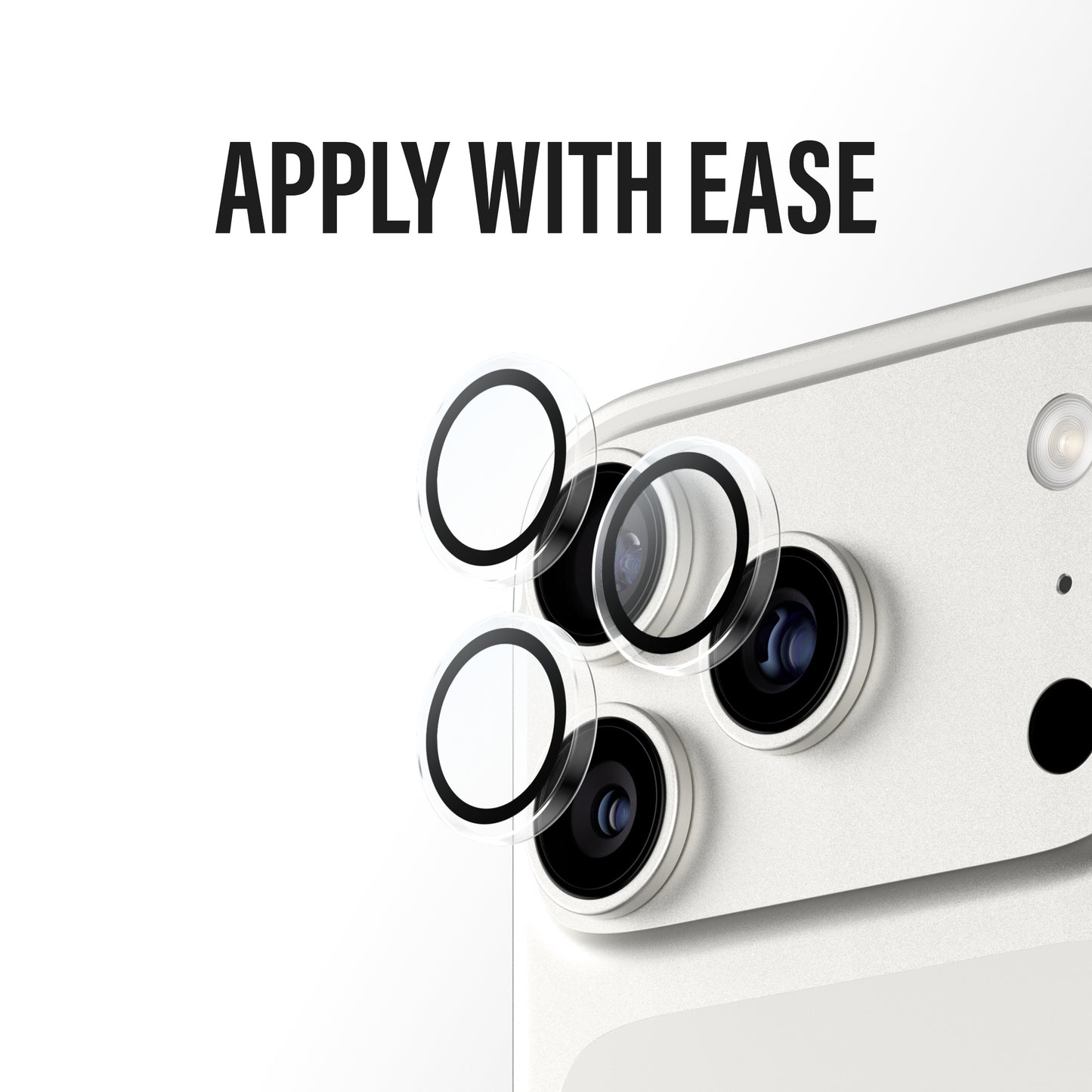 PANZERGLASS Hoops Camera Lens Protector iPhone 17 Pro / 17 Pro Max / 16 Pro / 16 Pro Max - Transparent