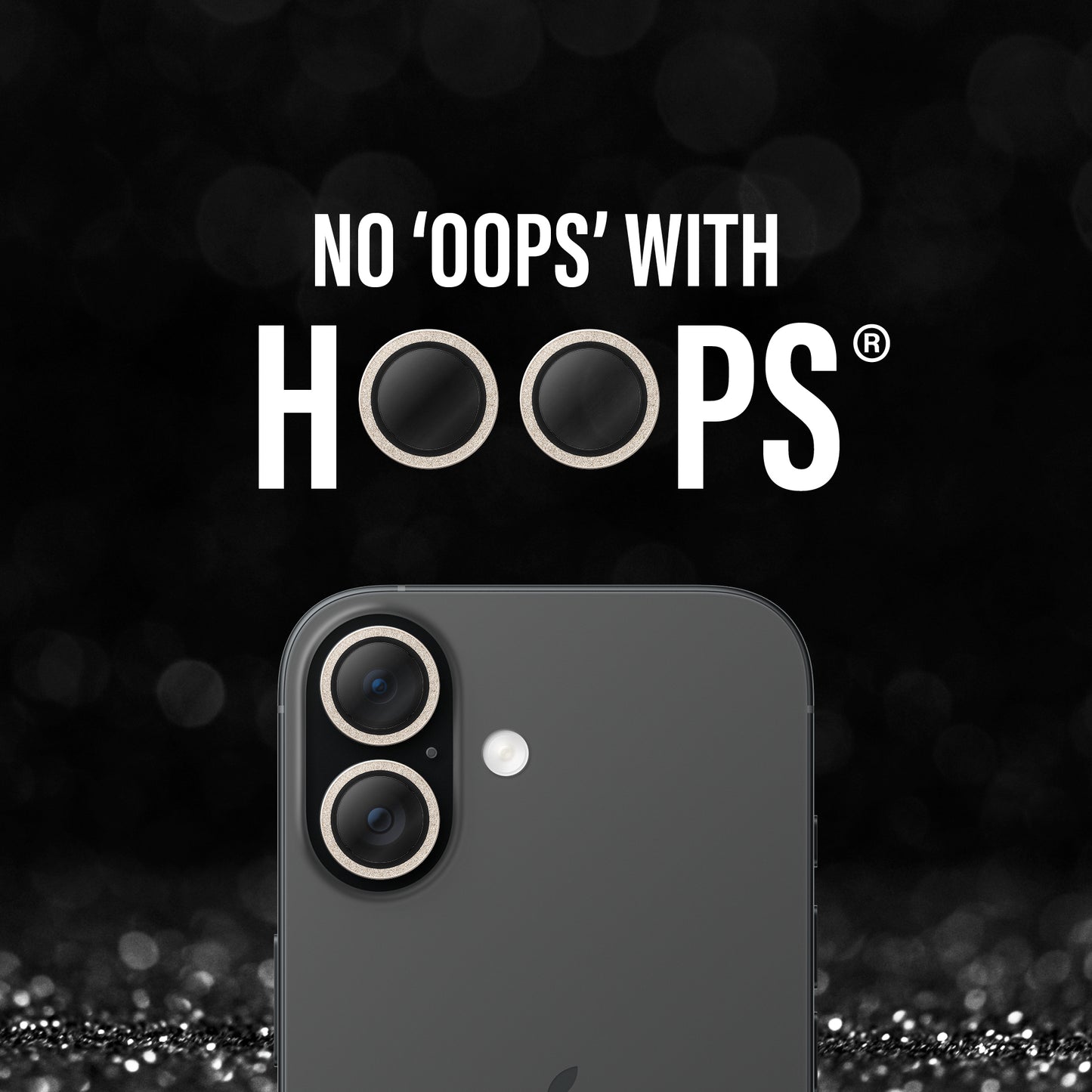 PANZERGLASS Hoops Camera Lens Protector iPhone 17 / 16 / 16 Plus - Gold