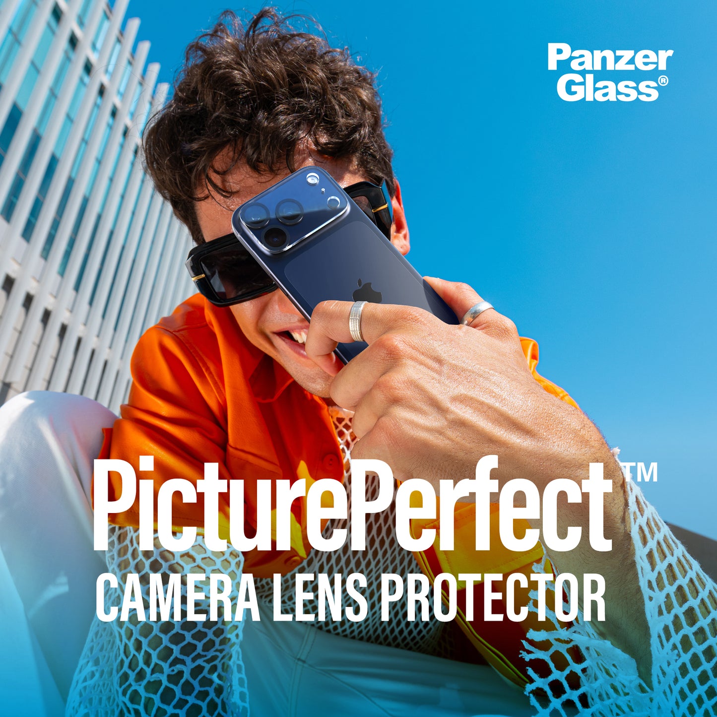 PANZERGLASS PicturePerfect Camera Lens Protector for iPhone Air - Black