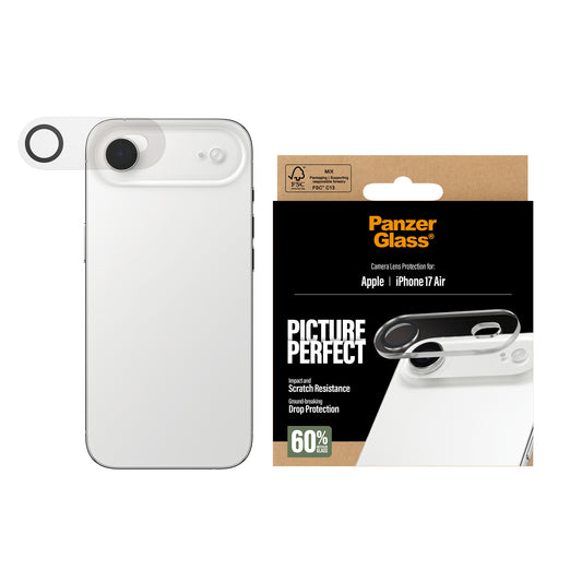 PANZERGLASS PicturePerfect Camera Lens Protector for iPhone Air - Black