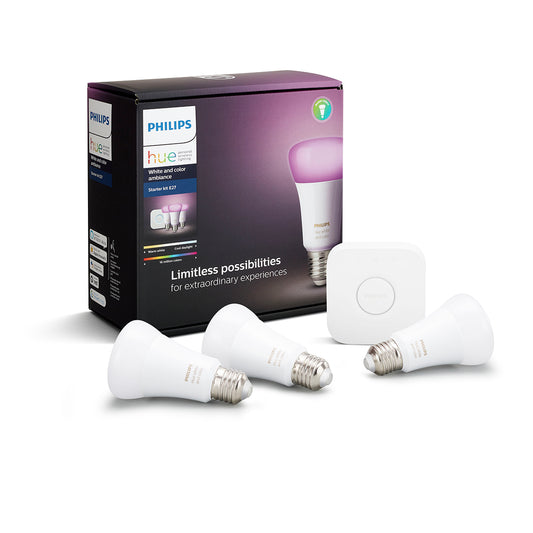 PHILIPS HUE White and Color Ambience Bulb Set of 3 (E27)