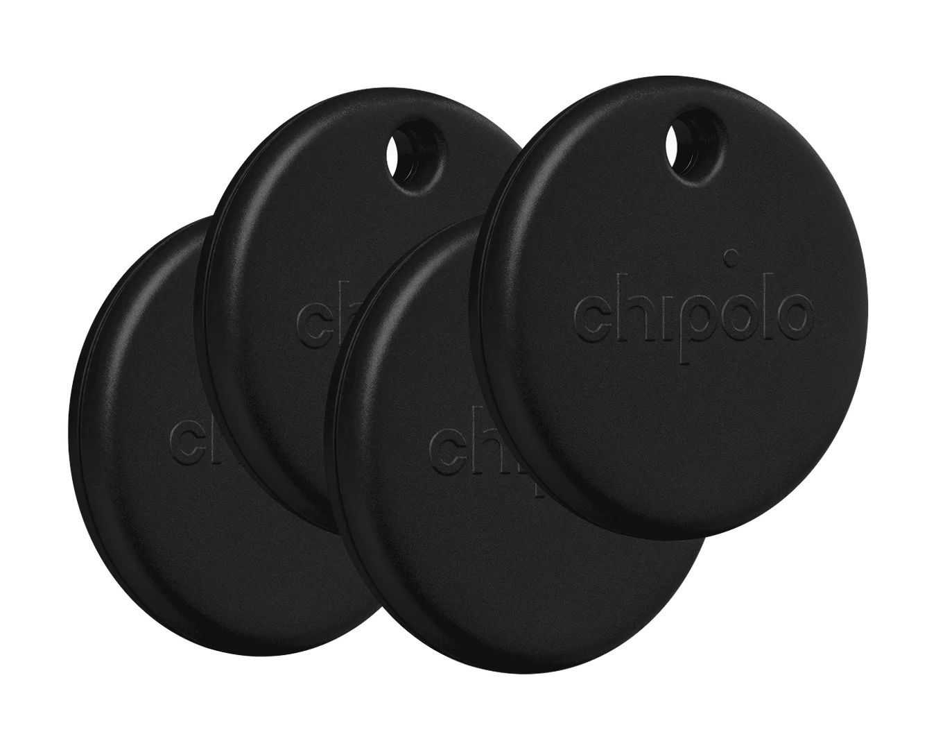 CHIPOLO Pop 4-Pack Smart Tracking Tag - Black