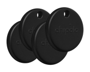 CHIPOLO Pop 4-Pack Smart Tracking Tag - Black