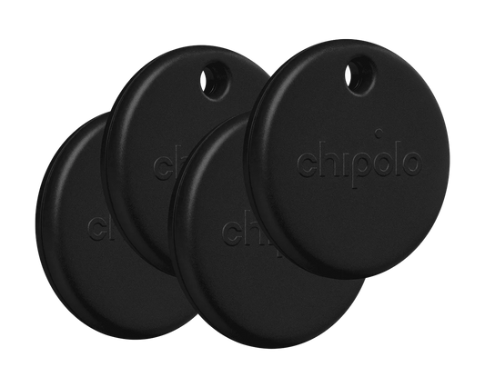 CHIPOLO Pop 4-Pack Smart Tracking Tag - Black