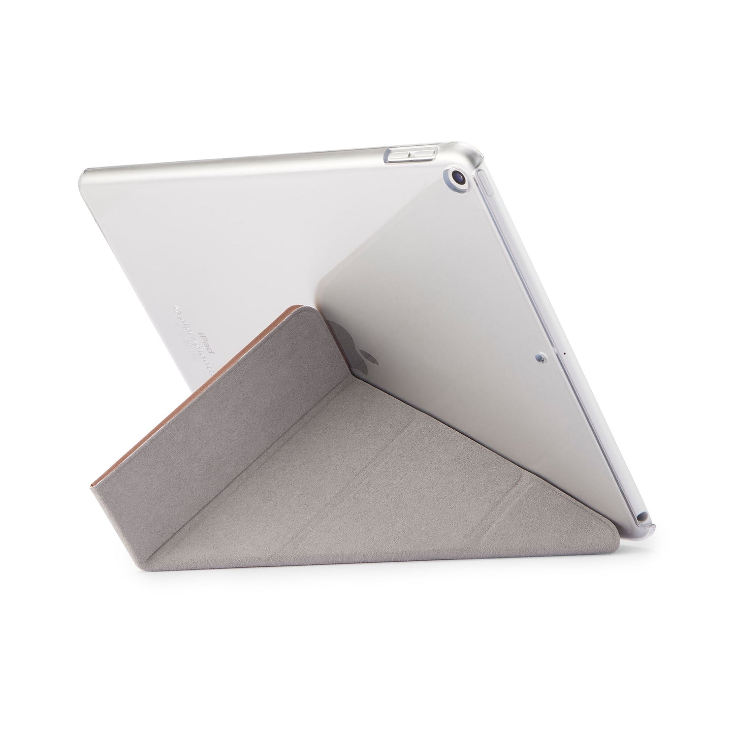 PIPETTO Origami Case for iPad 7th-9th Gen (2019-2021) - Rose Gold/Clear