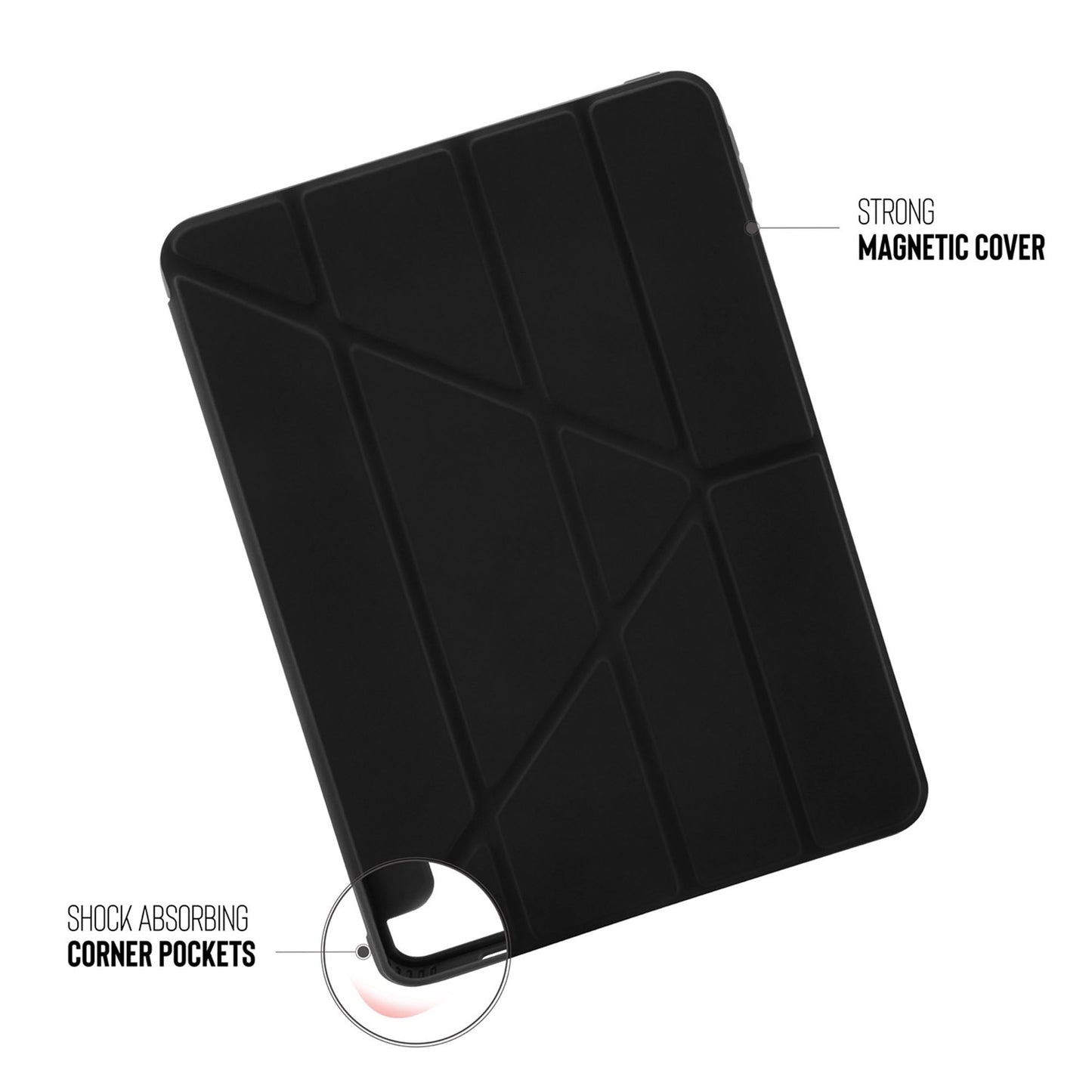 PIPETTO Origami No1 Case for iPad Pro 11 1st/2nd Gen (2018-2020) - Black