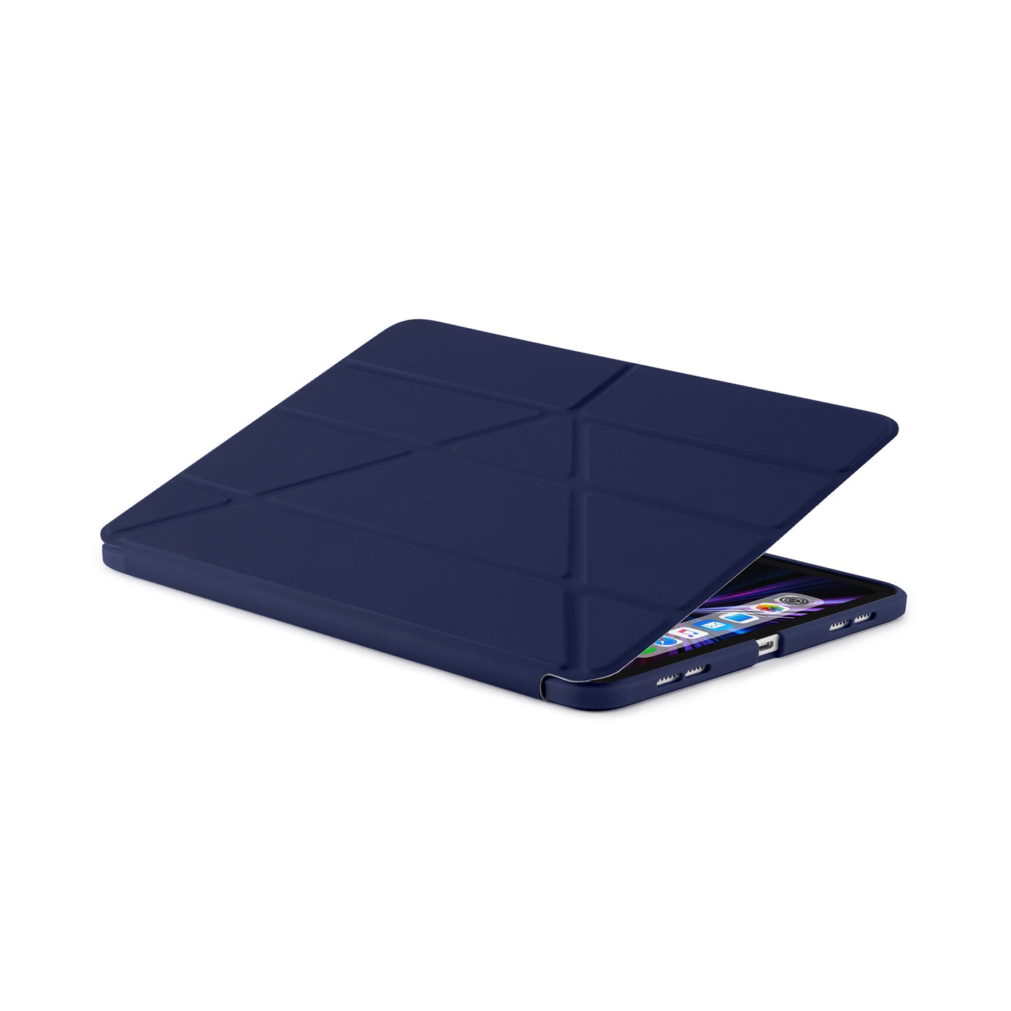 PIPETTO Origami No1 Case for iPad Pro 11 1st-4th Gen (2018-2022) - Dark Blue