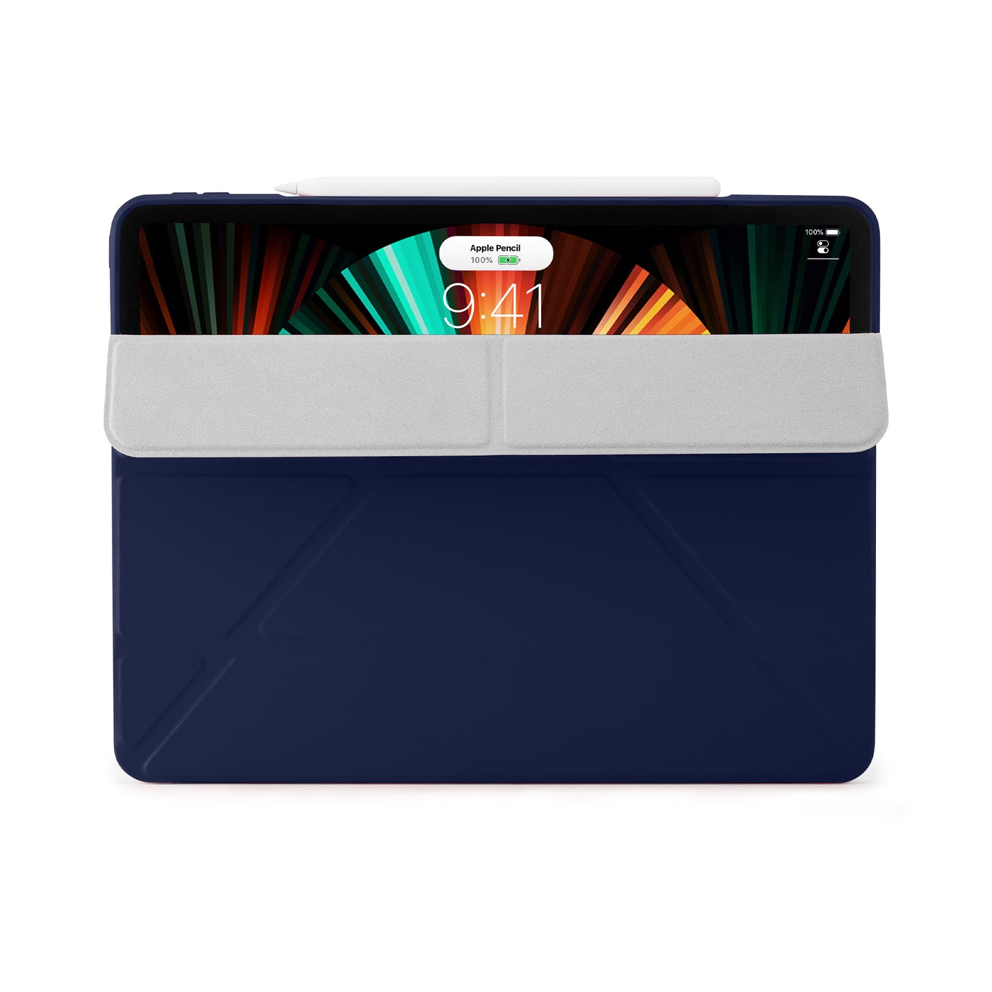 PIPETTO Origami No1 Case for iPad Pro 12.9 3rd-6th Gen (2018-2022) - Dark Blue