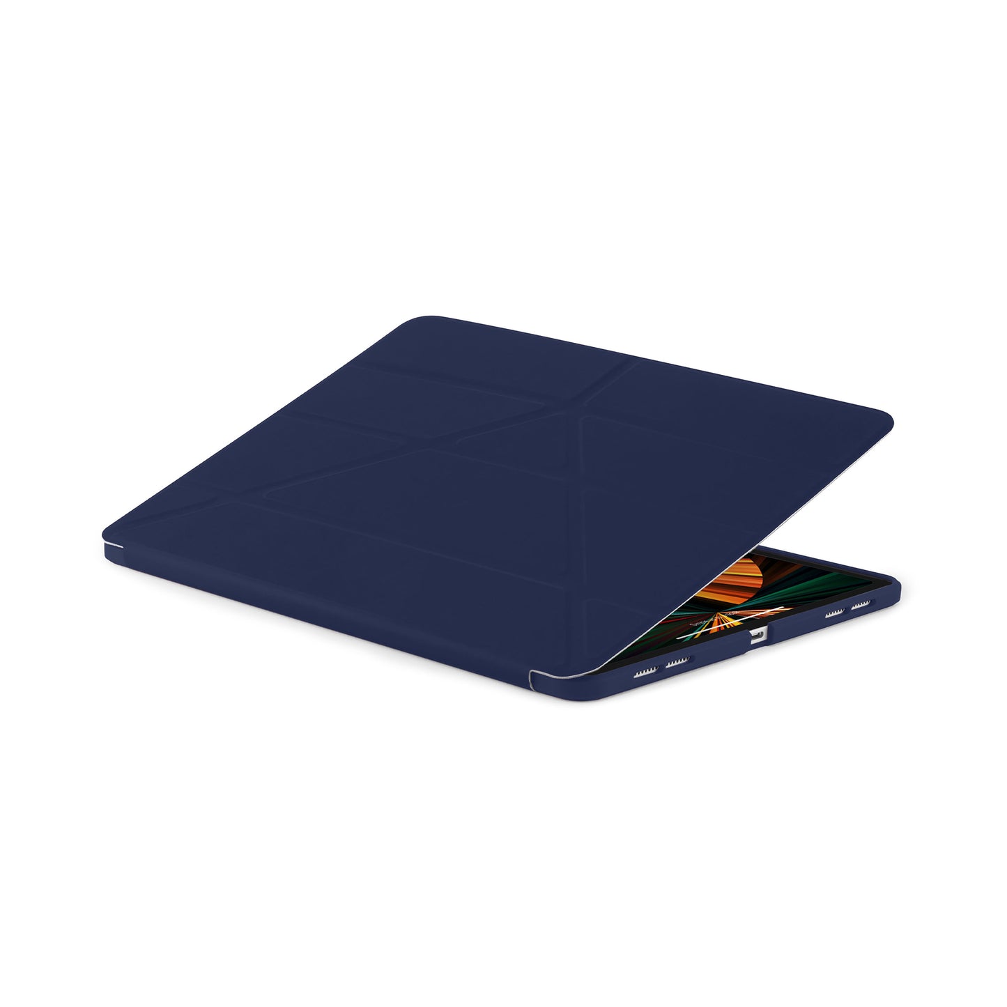 PIPETTO Origami No1 Case for iPad Pro 12.9 3rd-6th Gen (2018-2022) - Dark Blue