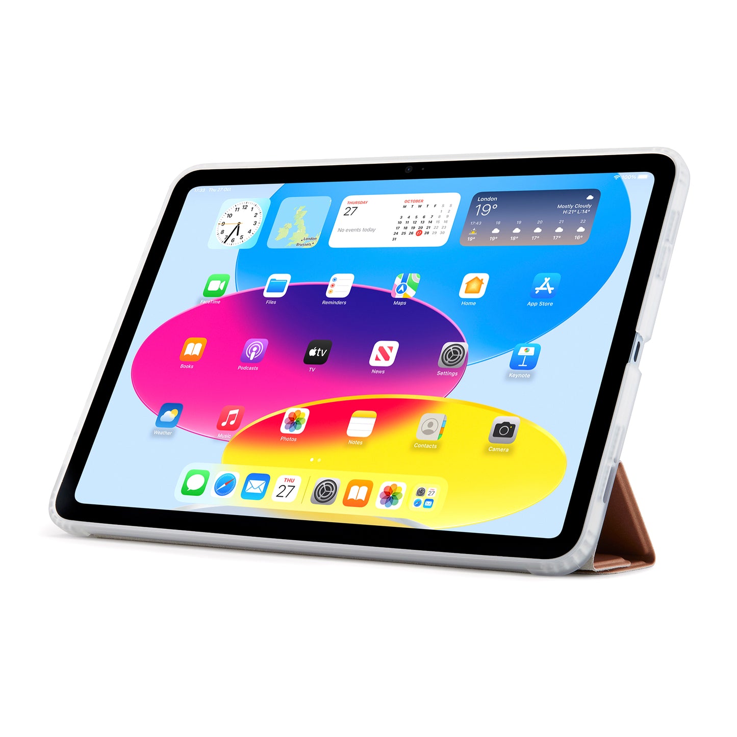 PIPETTO Origami No1 Case for iPad 10th Gen (2022) - Rose Gold