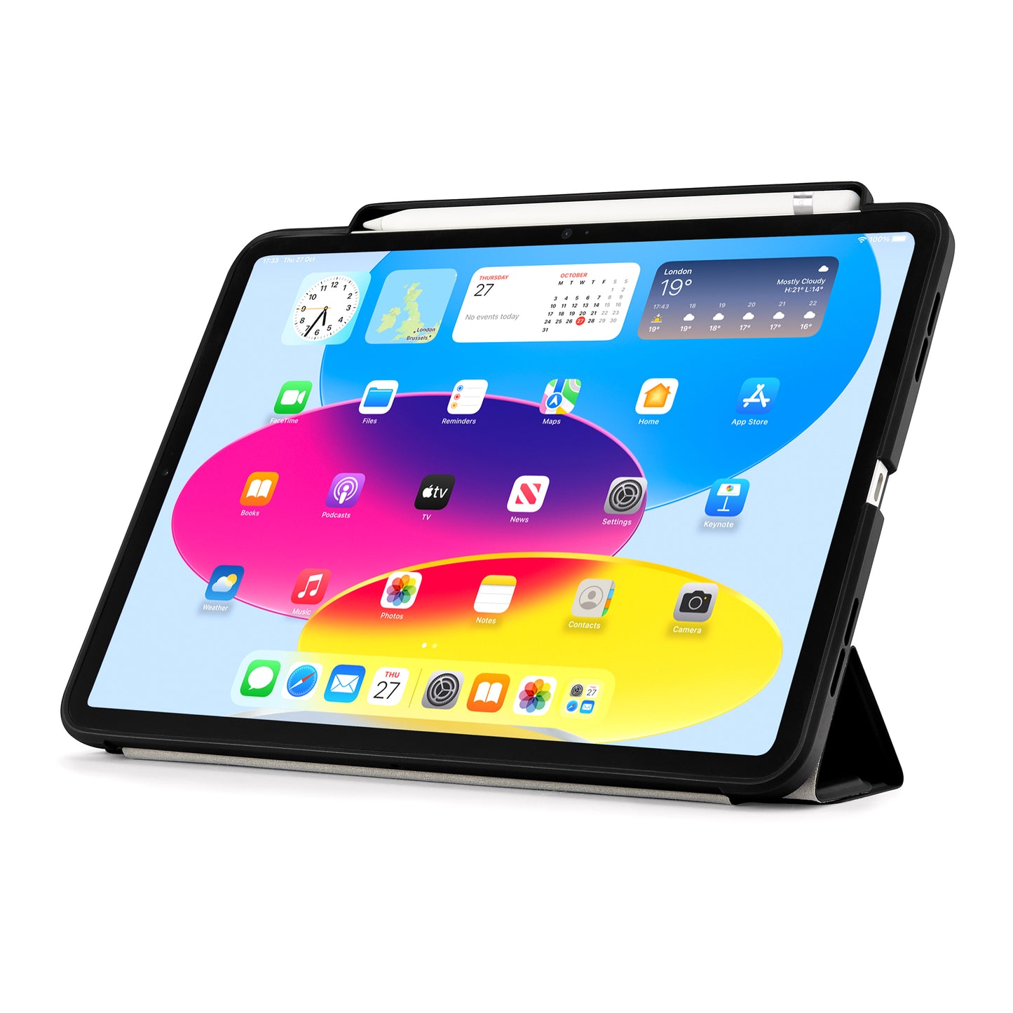 PIPETTO Origami No3 Case for iPad 10th Gen (2022) - Black