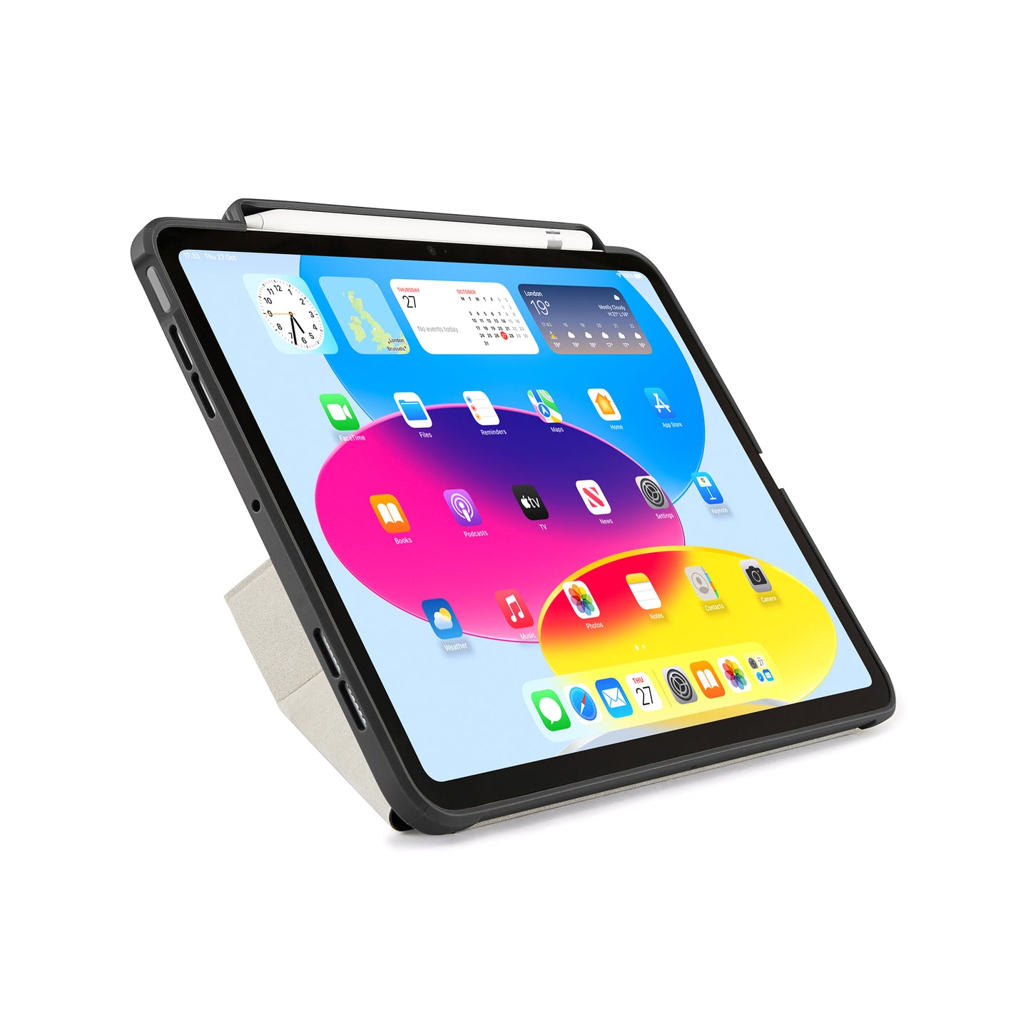 PIPETTO Origami No3 Case for iPad 10th Gen (2022) - Black