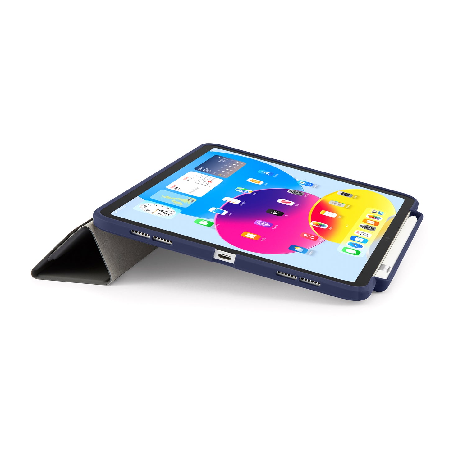 PIPETTO Origami No3 Case for iPad 10th Gen (2022) - Dark Blue