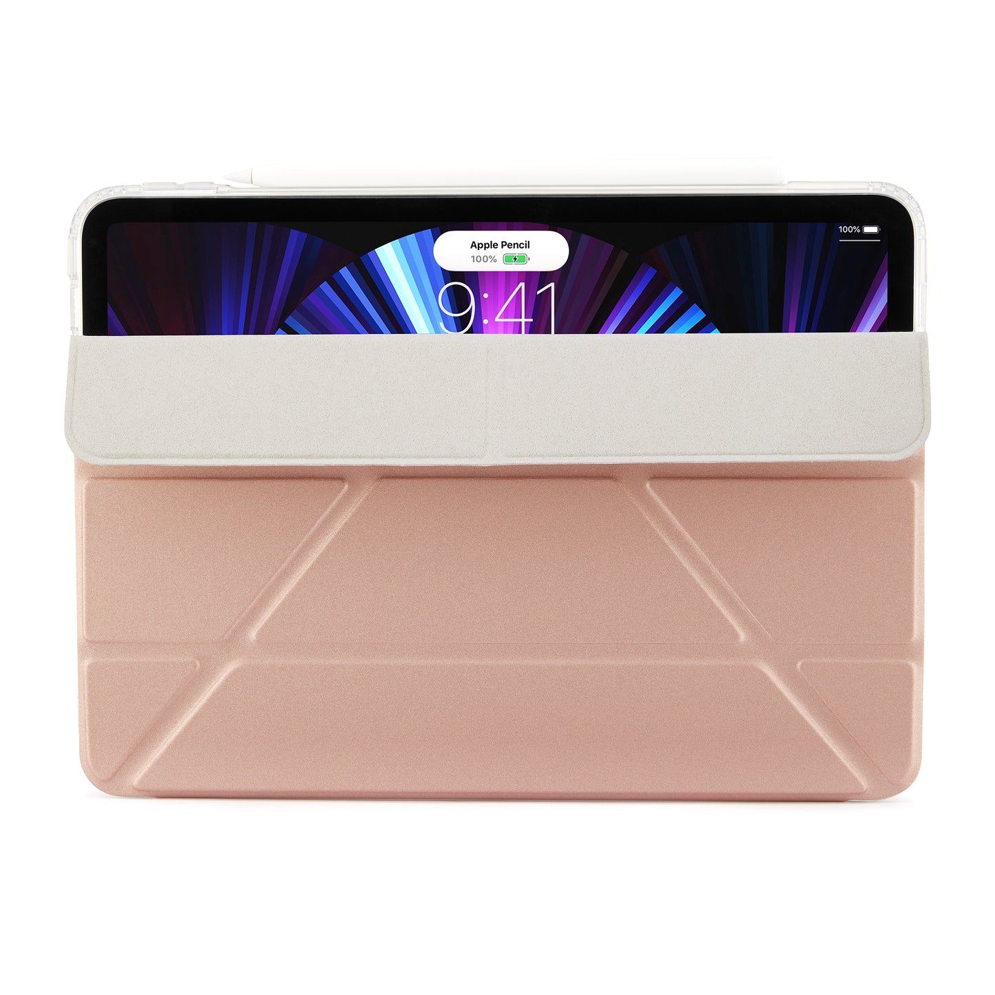 PIPETTO Origami No1 Case for iPad Pro 11 1st-4th Gen (2018-2022) - Rose Gold