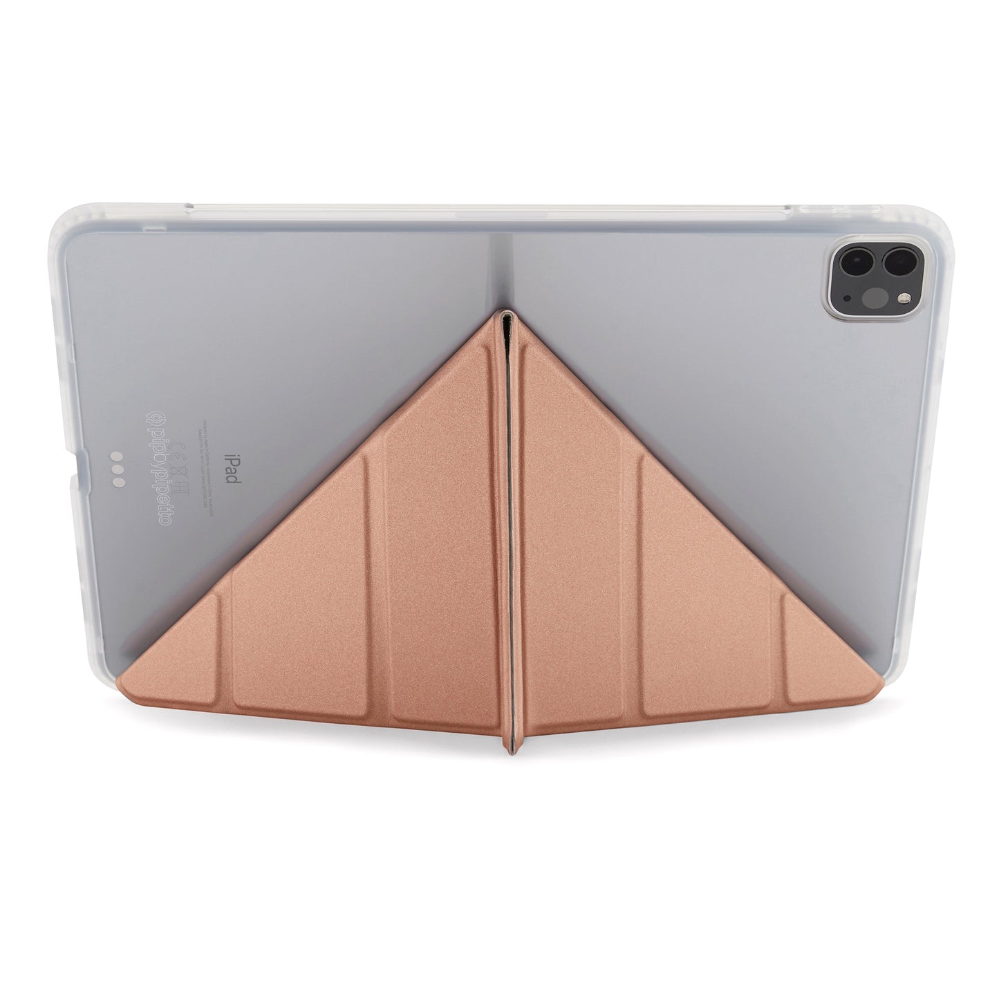PIPETTO Origami No1 Case for iPad Pro 11 1st-4th Gen (2018-2022) - Rose Gold