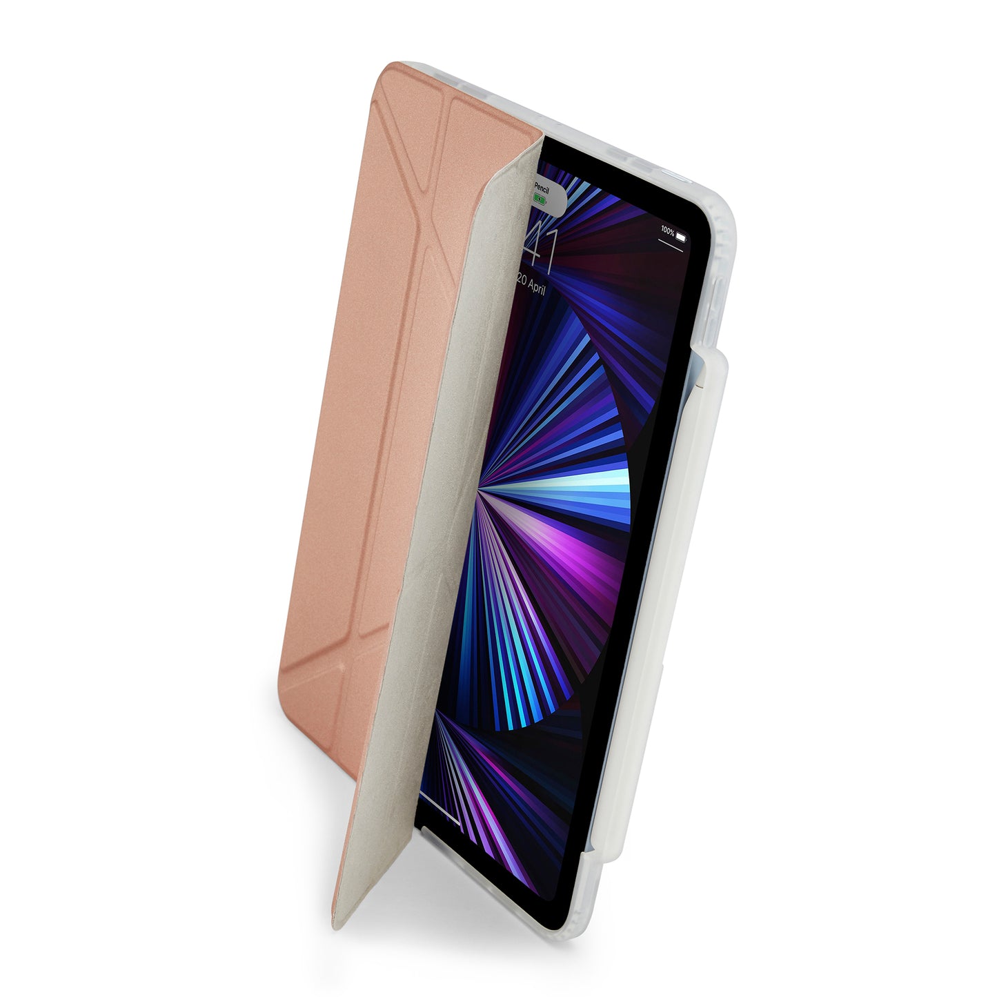 PIPETTO Origami No3 Case for iPad Pro 11 1st-4th Gen (2018-2022) - Rose Gold