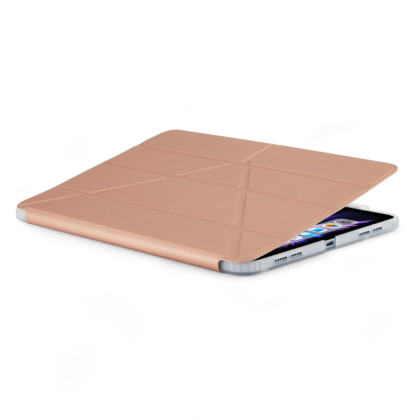 PIPETTO Origami No3 Case for iPad Pro 11 1st-4th Gen (2018-2022) - Rose Gold