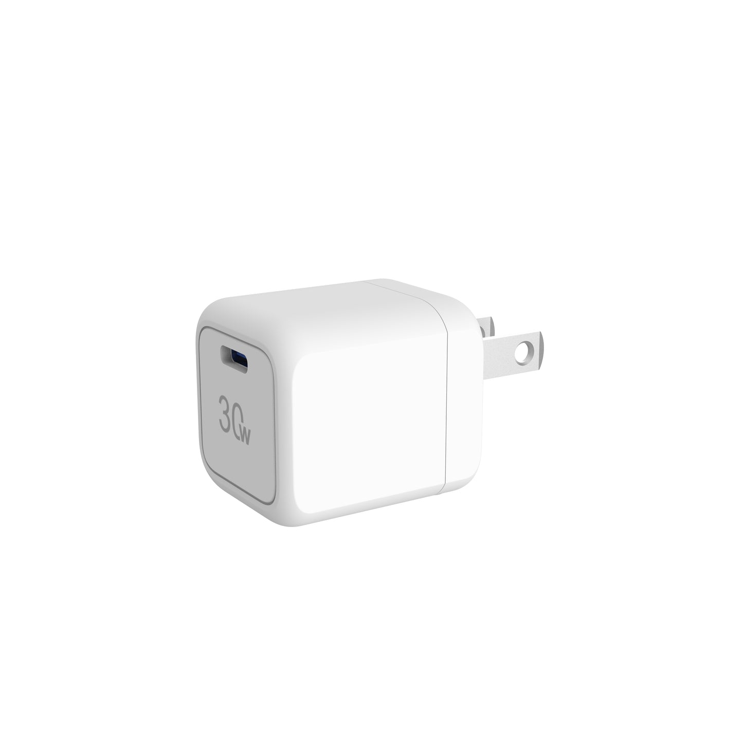 QDOS PowerCube Mini 30w GaN Power Adapter - White