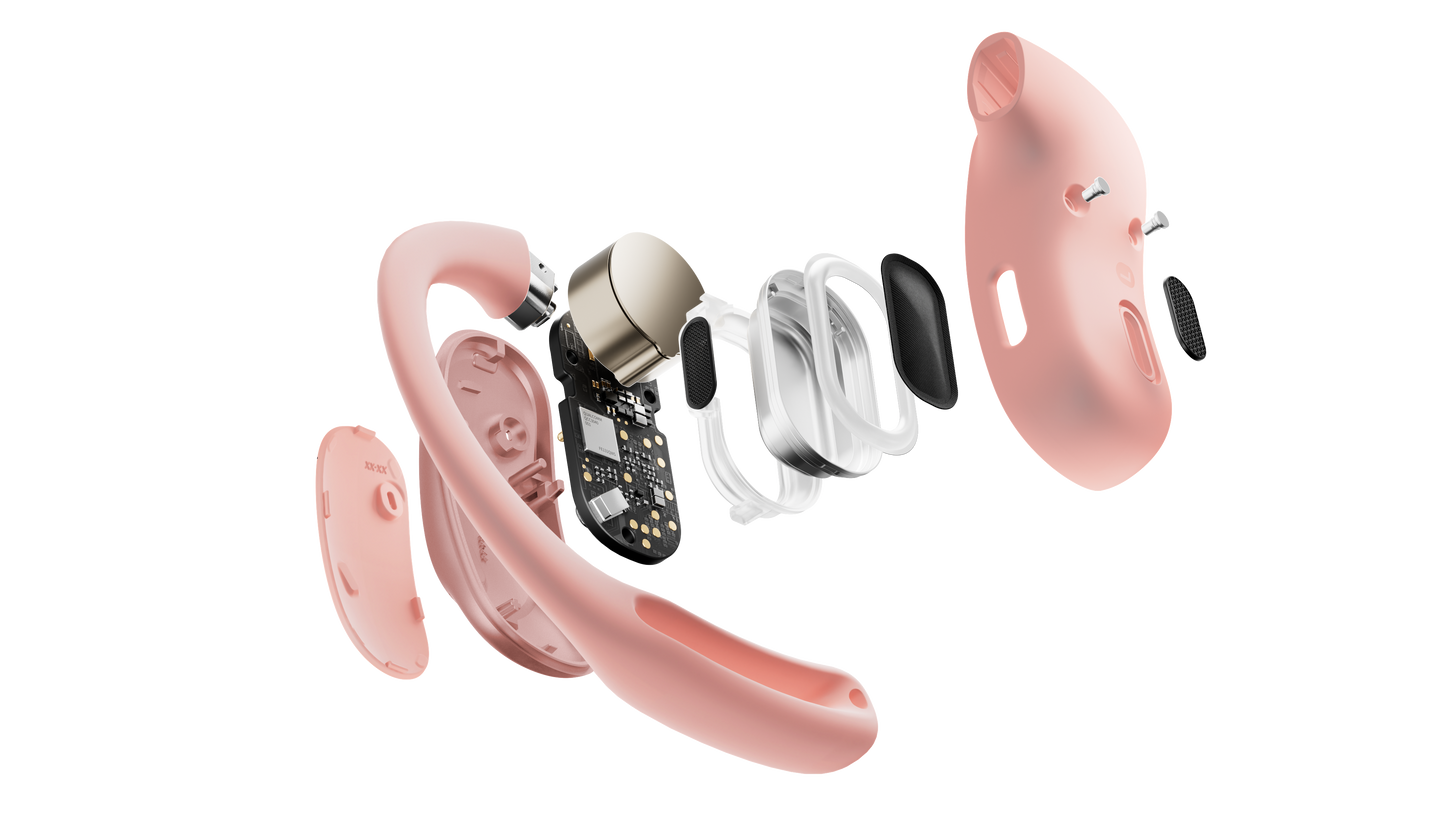 SHOKZ Open Fit Air Bone Conduction Earphones - Pink