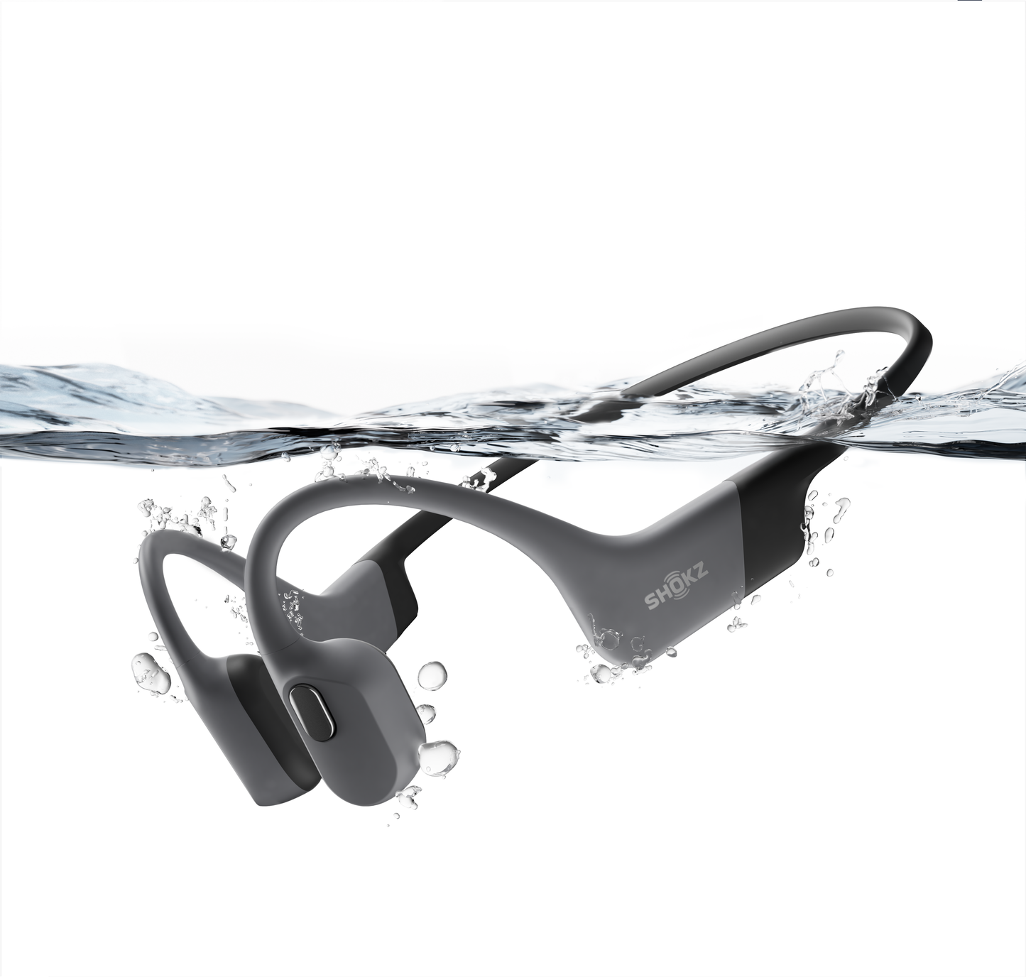 SHOKZ Openswim Pro Bone Conduction Headphones - Gray