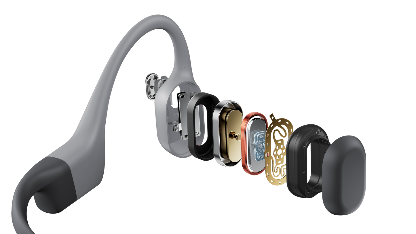 SHOKZ Openswim Pro Bone Conduction Headphones - Gray