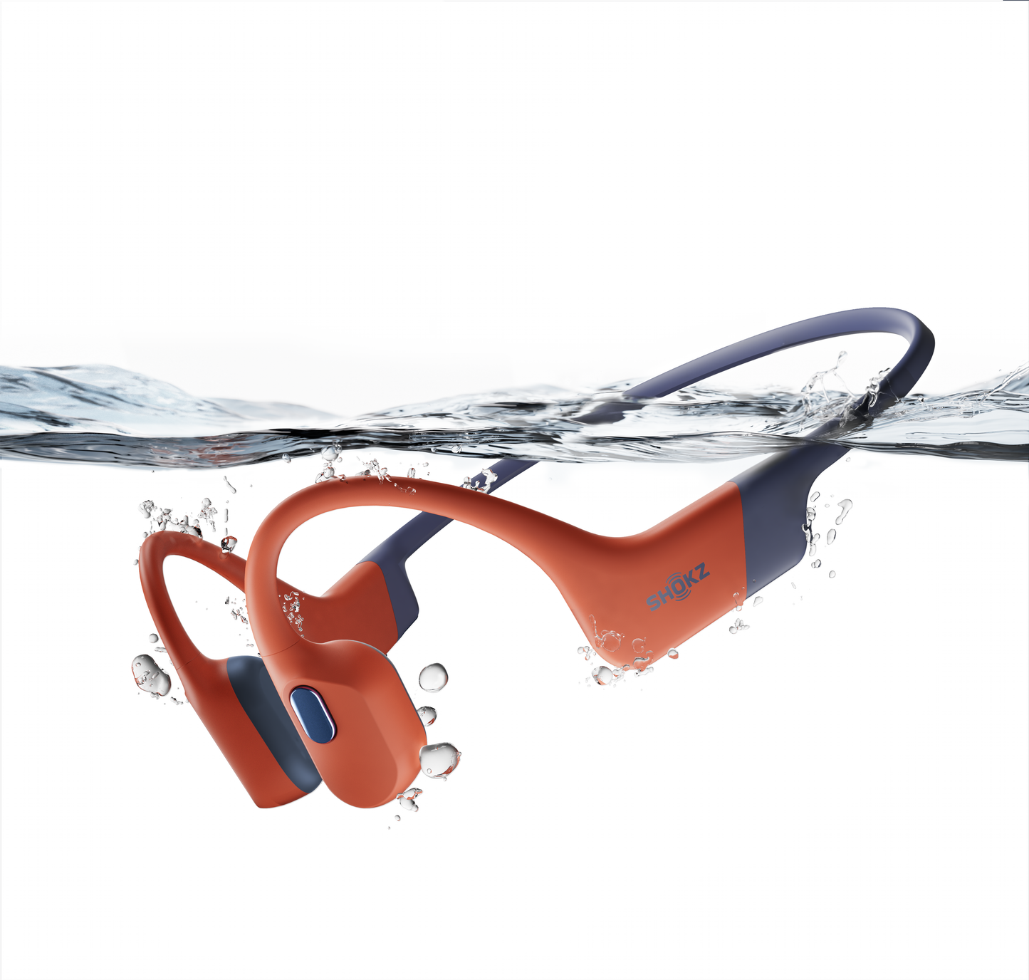 SHOKZ Openswim Pro Bone Conduction Headphones - Red