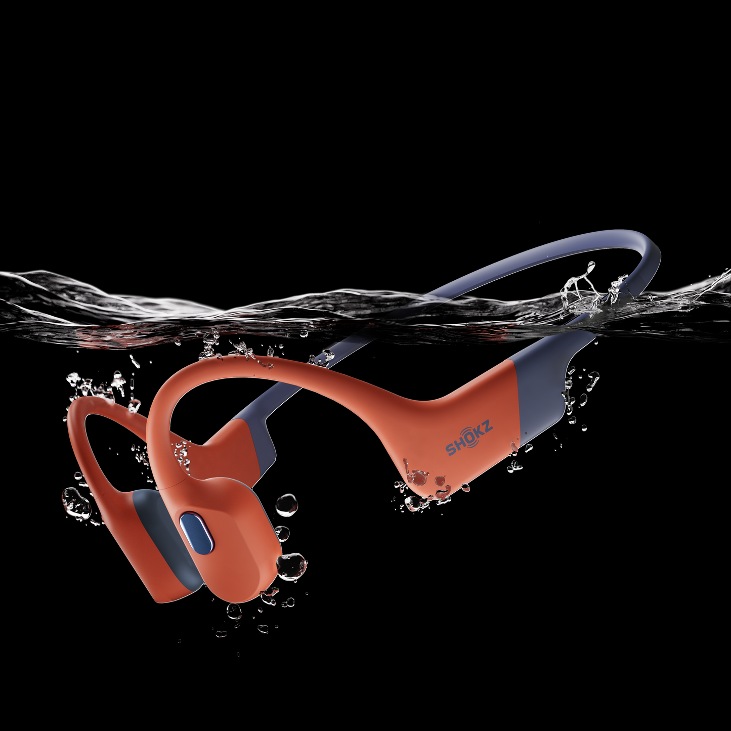 SHOKZ Openswim Pro Bone Conduction Headphones - Red